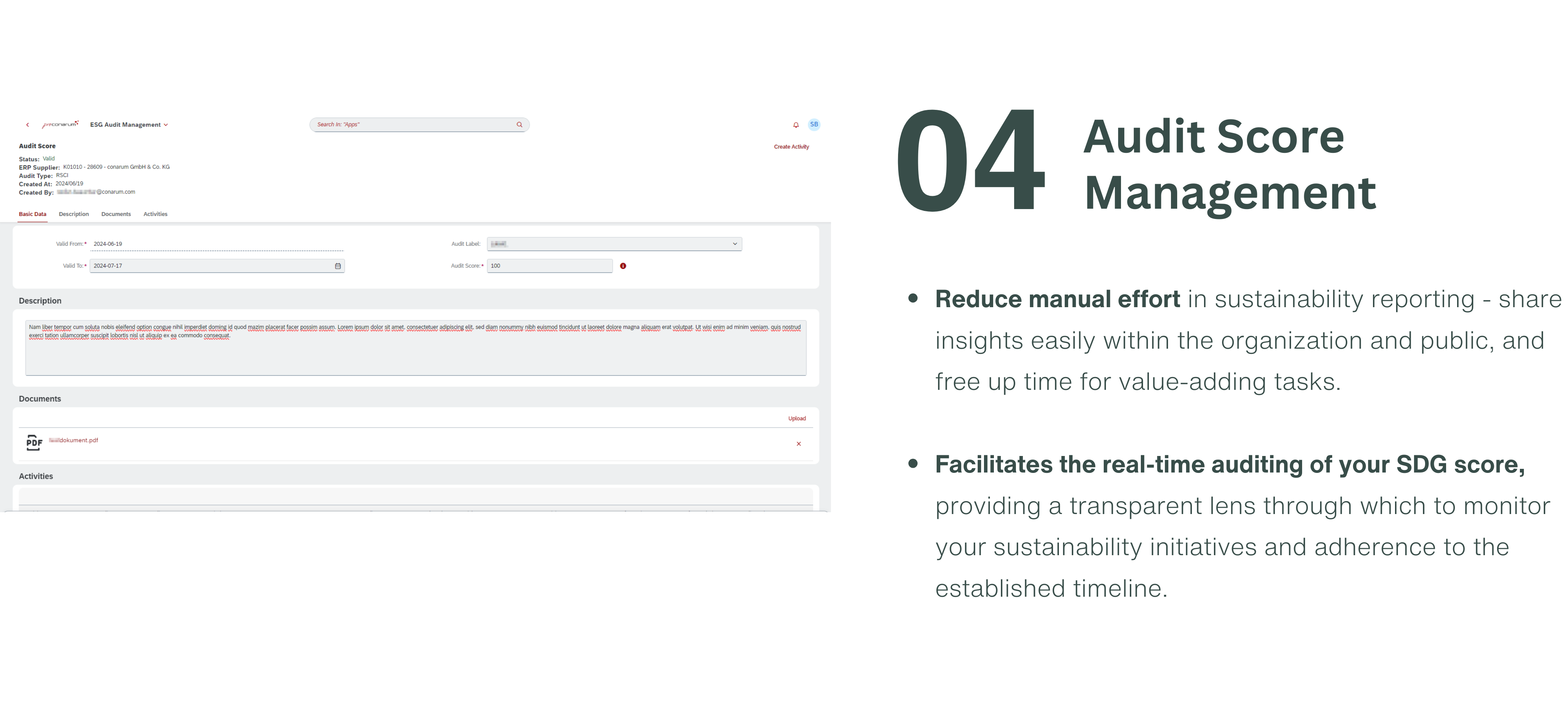 Audit Score Management